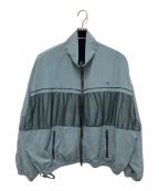MAISON SPECIALメゾンスペシャル）の古着「Reversible Tulle Docking Track Jacket」｜ブルー