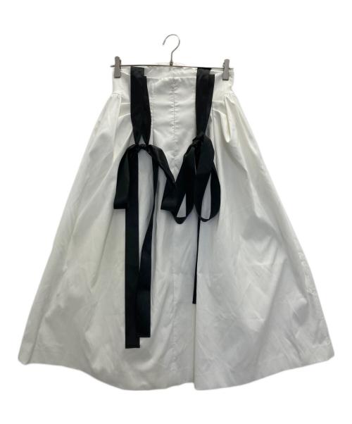 Bibiy.（ビビィ）Bibiy. (ビビィ) MIMISATINSKIRT ホワイト サイズ:S 未使用品の古着・服飾アイテム