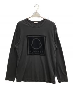 中古・古着通販】MONCLER (モンクレール) 長袖Tシャツ ブラック サイズ