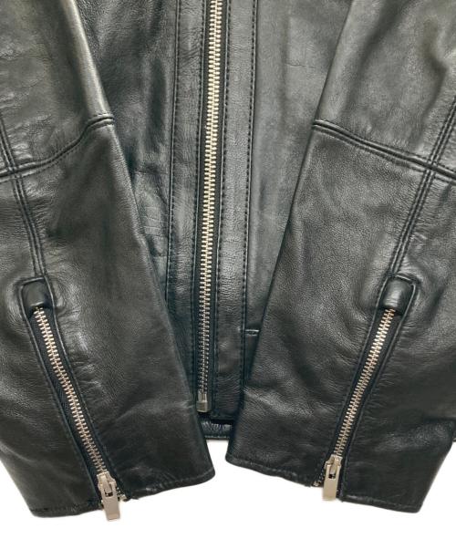 ZARA（ザラ）ZARA (ザラ) レザージャケットボクシーフィット ブラック サイズ:XLの古着・服飾アイテム