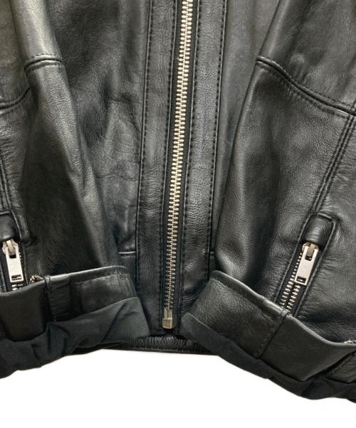 ZARA（ザラ）ZARA (ザラ) レザージャケットボクシーフィット ブラック サイズ:XLの古着・服飾アイテム