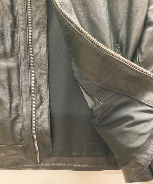 ZARA（ザラ）ZARA (ザラ) レザージャケットボクシーフィット ブラック サイズ:XLの古着・服飾アイテム