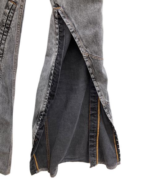 Y. PROJECT（ワイプロジェクト）Y. PROJECT (ワイプロジェクト) 'Hook And Eye' Jeans グレー サイズ:W25の古着・服飾アイテム
