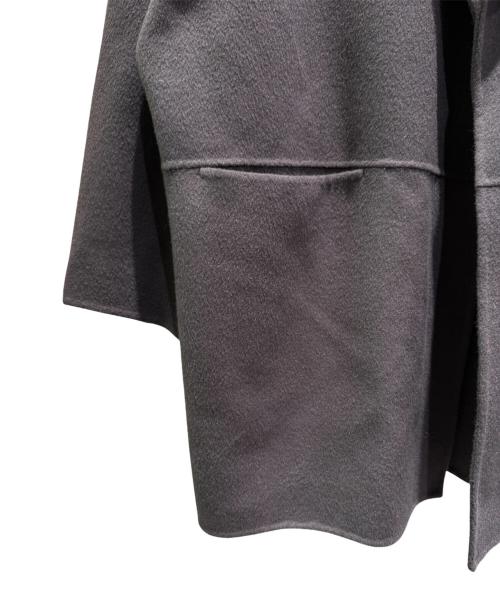 DES PRES（デ プレ）DES PRES (デ プレ) ダブルフェイスメルトンオープンカラーショートコート グレー サイズ:36の古着・服飾アイテム