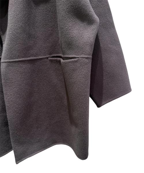DES PRES（デ プレ）DES PRES (デ プレ) ダブルフェイスメルトンオープンカラーショートコート グレー サイズ:36の古着・服飾アイテム