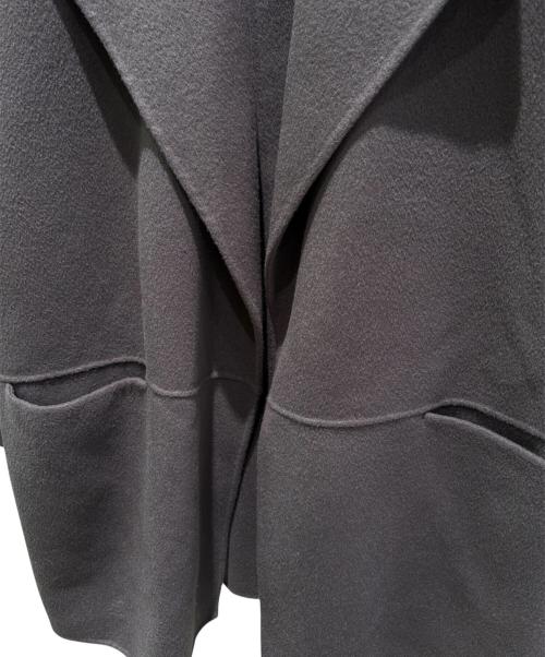 DES PRES（デ プレ）DES PRES (デ プレ) ダブルフェイスメルトンオープンカラーショートコート グレー サイズ:36の古着・服飾アイテム