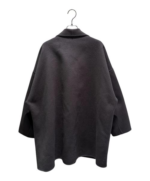 DES PRES（デ プレ）DES PRES (デ プレ) ダブルフェイスメルトンオープンカラーショートコート グレー サイズ:36の古着・服飾アイテム