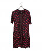 COMME des GARCONSコムデギャルソン）の古着「レーヨンポリ ドットワンピース」｜レッド×ブラック
