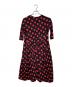 COMME des GARCONS (コムデギャルソン) レーヨンポリ ドットワンピース レッド×ブラック サイズ:XS：18000円
