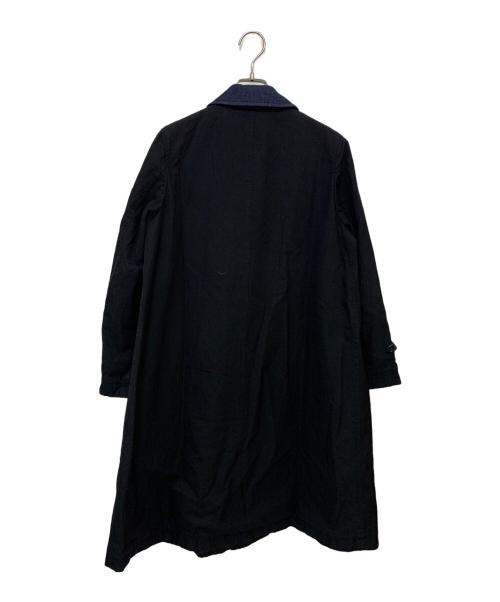 tricot COMME des GARCONS（トリココムデギャルソン）tricot COMME des GARCONS (トリココムデギャルソン) デニム切替ステンカラーコート ブラック サイズ:Mの古着・服飾アイテム