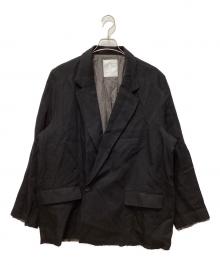 ANCELLM（アンセルム）の古着「100/S LINEN TAILORED JACKET」｜ブラック