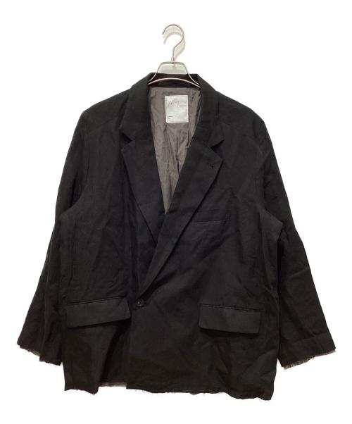 ANCELLM（アンセルム）ANCELLM (アンセルム) 100/S LINEN TAILORED JACKET ブラック サイズ:2の古着・服飾アイテム