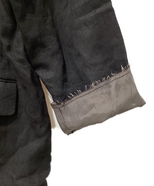 ANCELLM（アンセルム）ANCELLM (アンセルム) 100/S LINEN TAILORED JACKET ブラック サイズ:2の古着・服飾アイテム