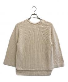 BATONER（バトナ―）の古着「7分丈コットンニット」｜アイボリー