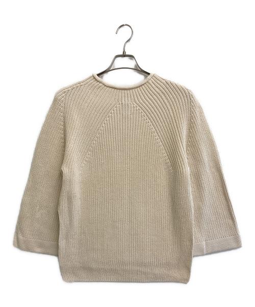 BATONER（バトナ―）BATONER (バトナ―) 7分丈コットンニット アイボリー サイズ:1の古着・服飾アイテム