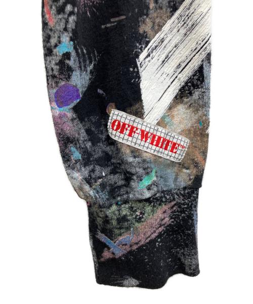 OFFWHITE（オフホワイト）OFFWHITE (オフホワイト) Diag Galaxy Brushed L/S Tee ブラック サイズ:Sの古着・服飾アイテム