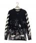 OFFWHITE（オフホワイト）の古着「Diag Galaxy Brushed L/S Tee」｜ブラック