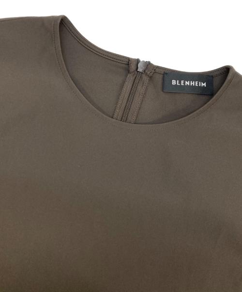 BLENHEIM（ブレンヘイム）BLENHEIM (ブレンヘイム) ストレッチプリーツデザインロングワンピース ブラウン サイズ:XSの古着・服飾アイテム