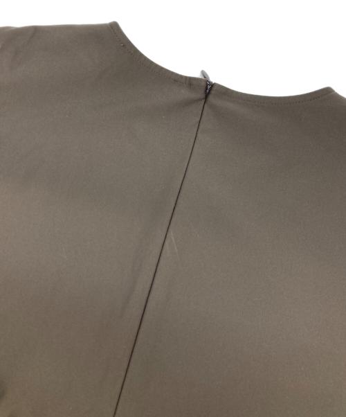 BLENHEIM（ブレンヘイム）BLENHEIM (ブレンヘイム) ストレッチプリーツデザインロングワンピース ブラウン サイズ:XSの古着・服飾アイテム