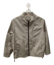 LAMOND（ラモンド）の古着「STAND NECK WIDE BLOUSON」｜グレージュ