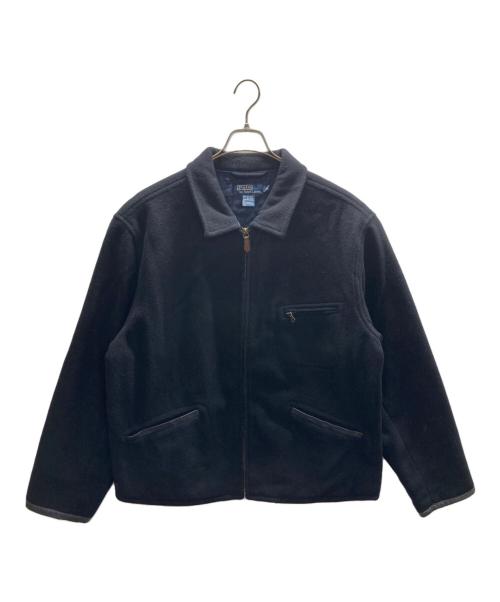 POLO RALPH LAUREN（ポロ・ラルフローレン）POLO RALPH LAUREN (ポロ・ラルフローレン) エルボーパッチウールワークジャケット ネイビー サイズ:XLの古着・服飾アイテム