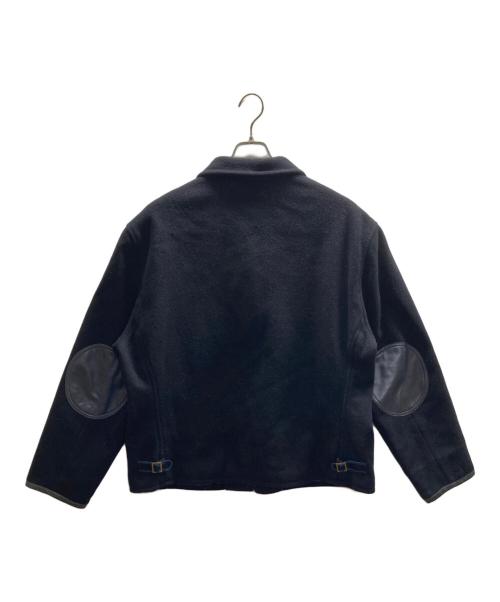 POLO RALPH LAUREN（ポロ・ラルフローレン）POLO RALPH LAUREN (ポロ・ラルフローレン) エルボーパッチウールワークジャケット ネイビー サイズ:XLの古着・服飾アイテム