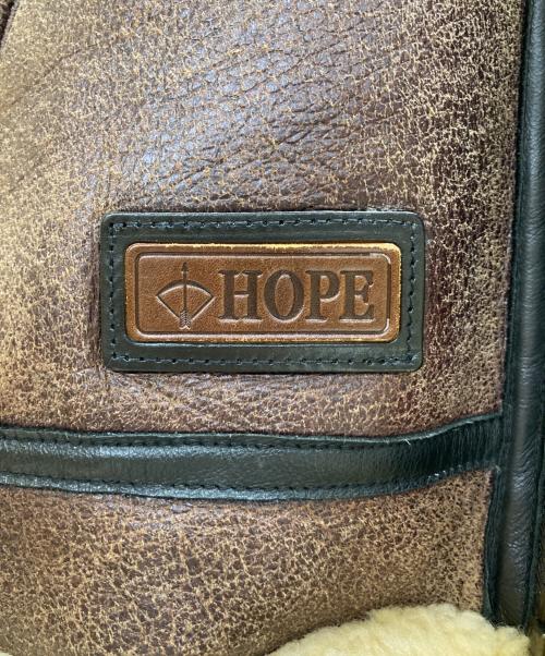HOPE（ホープ）HOPE (ホープ) ムートンジャケット ブラウン サイズ:LLの古着・服飾アイテム
