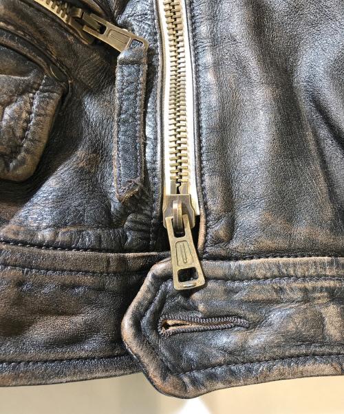 DSQUARED2（ディースクエアード）DSQUARED2 (ディースクエアード) レザージャケット ブラウン サイズ:40の古着・服飾アイテム