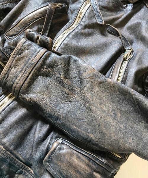 DSQUARED2（ディースクエアード）DSQUARED2 (ディースクエアード) レザージャケット ブラウン サイズ:40の古着・服飾アイテム