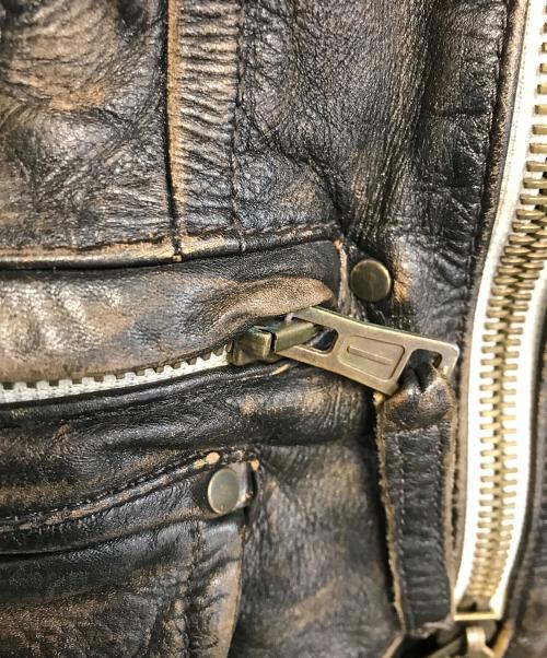 DSQUARED2（ディースクエアード）DSQUARED2 (ディースクエアード) レザージャケット ブラウン サイズ:40の古着・服飾アイテム