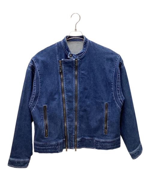 SHAREEF（シャリーフ）SHAREEF (シャリーフ) DOUBLE ZIP DENIM RIDERS インディゴ サイズ:2の古着・服飾アイテム