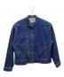 SHAREEF（シャリーフ）の古着「DOUBLE ZIP DENIM RIDERS」｜インディゴ
