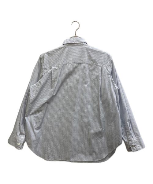 beautiful people（ビューティフルピープル）beautiful people (ビューティフルピープル) “Double-front finx stripe shirt” ホワイト サイズ:38の古着・服飾アイテム