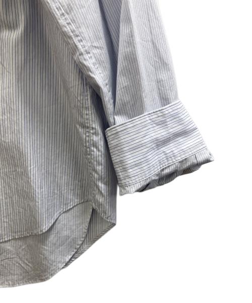 beautiful people（ビューティフルピープル）beautiful people (ビューティフルピープル) “Double-front finx stripe shirt” ホワイト サイズ:38の古着・服飾アイテム