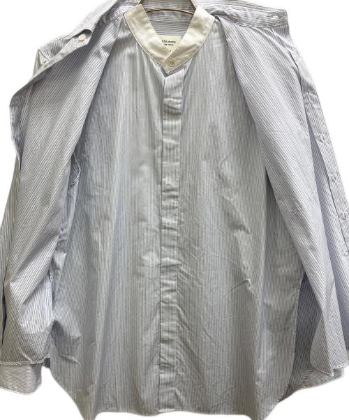 beautiful people（ビューティフルピープル）beautiful people (ビューティフルピープル) “Double-front finx stripe shirt” ホワイト サイズ:38の古着・服飾アイテム