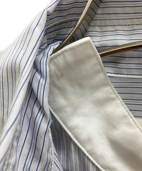 beautiful people（ビューティフルピープル）beautiful people (ビューティフルピープル) “Double-front finx stripe shirt” ホワイト サイズ:38の古着・服飾アイテム