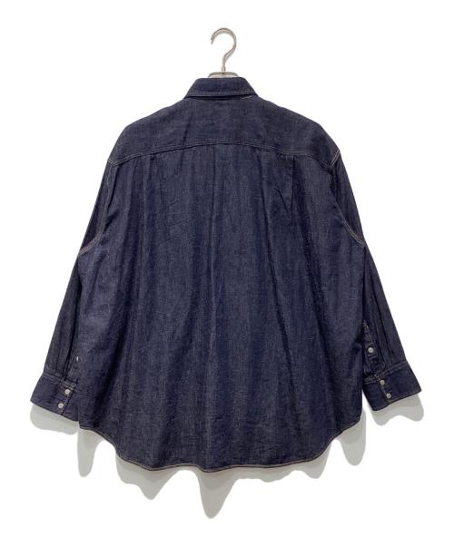 beautiful people（ビューティフルピープル）beautiful people (ビューティフルピープル) dungaree denim big tuck over shirt インディゴ サイズ:38の古着・服飾アイテム