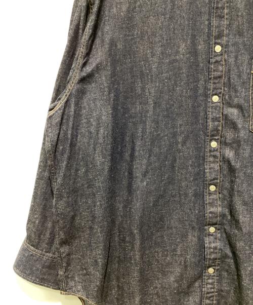 beautiful people（ビューティフルピープル）beautiful people (ビューティフルピープル) dungaree denim big tuck over shirt インディゴ サイズ:38の古着・服飾アイテム