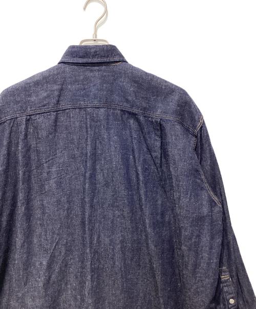 beautiful people（ビューティフルピープル）beautiful people (ビューティフルピープル) dungaree denim big tuck over shirt インディゴ サイズ:38の古着・服飾アイテム