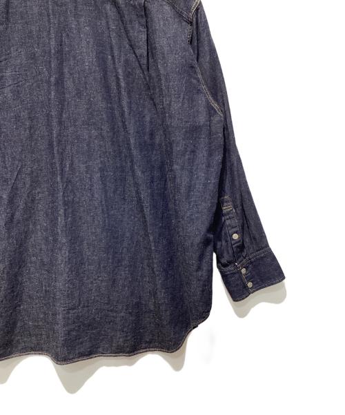 beautiful people（ビューティフルピープル）beautiful people (ビューティフルピープル) dungaree denim big tuck over shirt インディゴ サイズ:38の古着・服飾アイテム