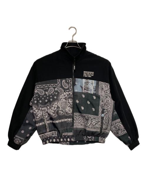 NEIGHBORHOOD（ネイバーフッド）NEIGHBORHOOD (ネイバーフッド) BANDANA CHOPPED TRACK JACKET ブラック サイズ:Sの古着・服飾アイテム