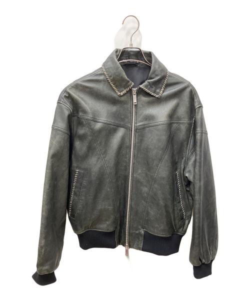 ZARA（ザラ）ZARA (ザラ) レザージャケットコントラストトップステッチ ブラック サイズ:Ｓの古着・服飾アイテム