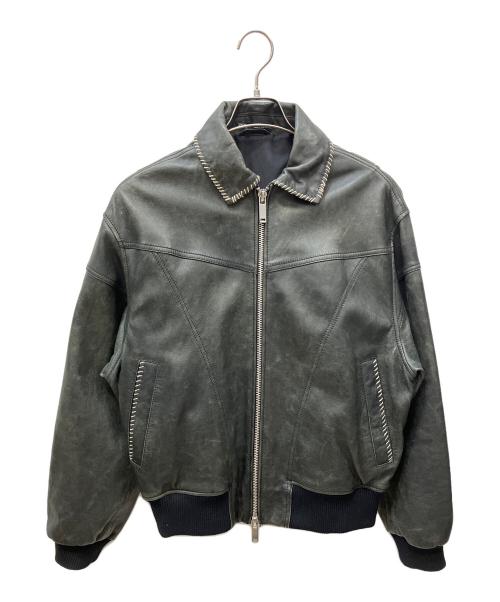 ZARA（ザラ）ZARA (ザラ) レザージャケットコントラストトップステッチ ブラック サイズ:Ｓの古着・服飾アイテム