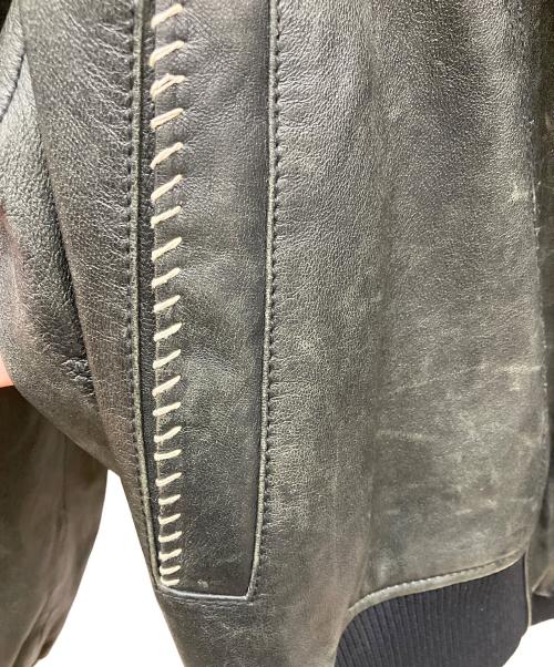 ZARA（ザラ）ZARA (ザラ) レザージャケットコントラストトップステッチ ブラック サイズ:Ｓの古着・服飾アイテム