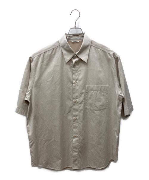 AURALEE（オーラリー）AURALEE (オーラリー) WASHED FINX HERRINGBONE HALF SLEEVED SHIRTS ベージュ サイズ:5の古着・服飾アイテム