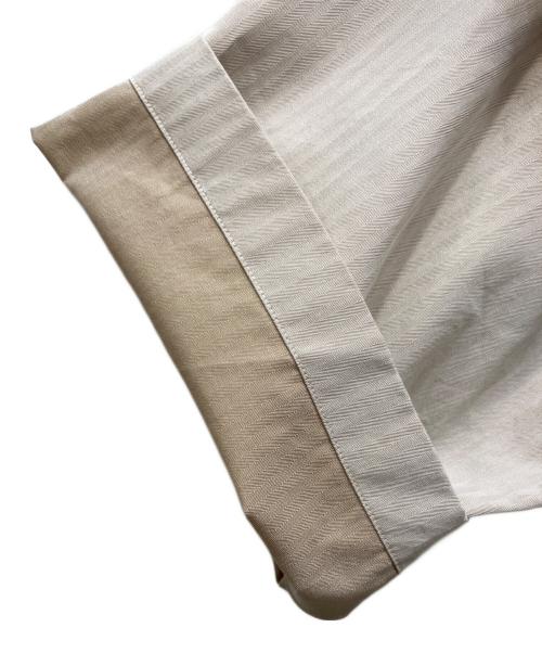 AURALEE（オーラリー）AURALEE (オーラリー) WASHED FINX HERRINGBONE HALF SLEEVED SHIRTS ベージュ サイズ:5の古着・服飾アイテム