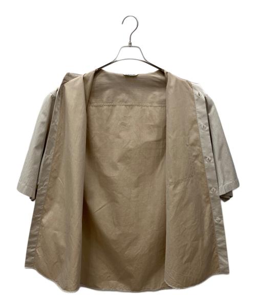 AURALEE（オーラリー）AURALEE (オーラリー) WASHED FINX HERRINGBONE HALF SLEEVED SHIRTS ベージュ サイズ:5の古着・服飾アイテム