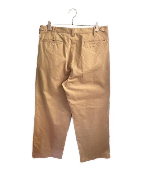 AURALEE（オーラリー）AURALEE (オーラリー) WASHED FINX CHINO ONE-TUCK PANTS ベージュ サイズ:6の古着・服飾アイテム