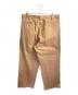 AURALEE (オーラリー) WASHED FINX CHINO ONE-TUCK PANTS ベージュ サイズ:6：28000円