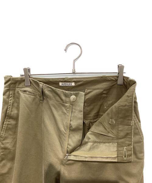 AURALEE（オーラリー）AURALEE (オーラリー) WASHED FINX BUGGY SATIN WIDE PANTS ベージュ サイズ:5の古着・服飾アイテム